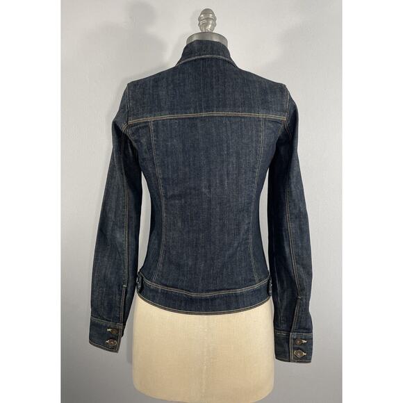 Salt Works Womens S Button Up Fitted Stanton Denim Jacket Long Sleeve Rinse Wash - Picture 5 of 13
